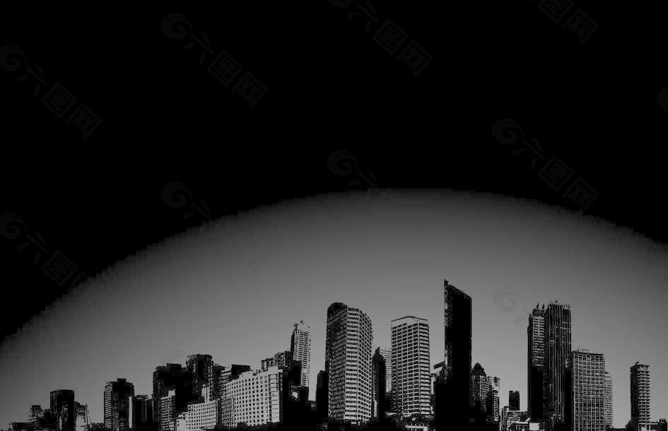 都市城市建筑夜景图片