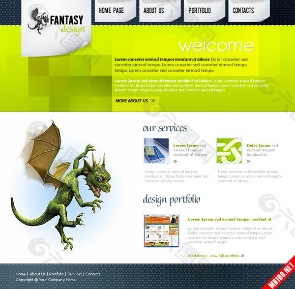 网页设计公司网站模板