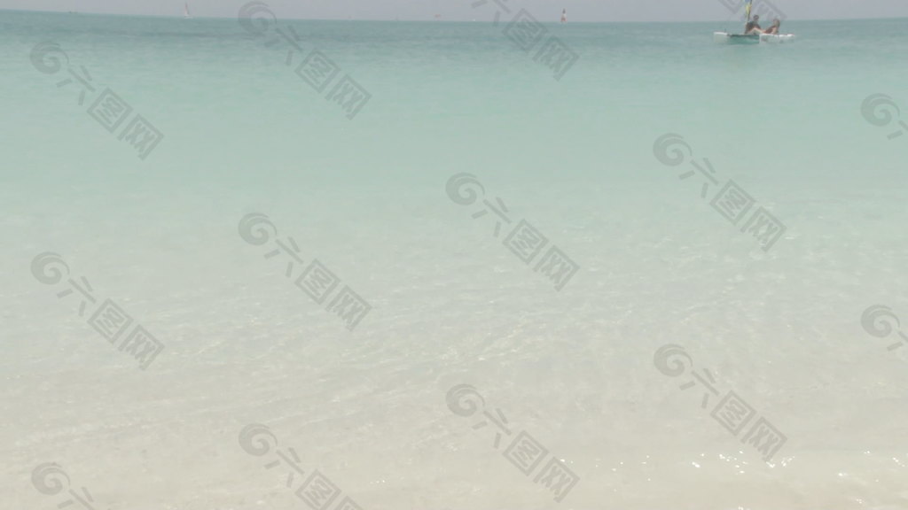 清澈的水浪岛海滩5股票的录像
