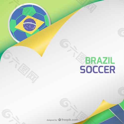 2014巴西世界足球赛事背景矢量01