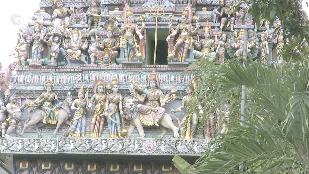 印度教的寺庙建筑存量的录像