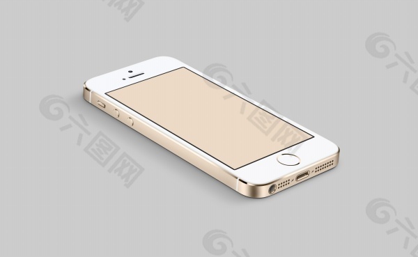 金色iPhone实体效果模型