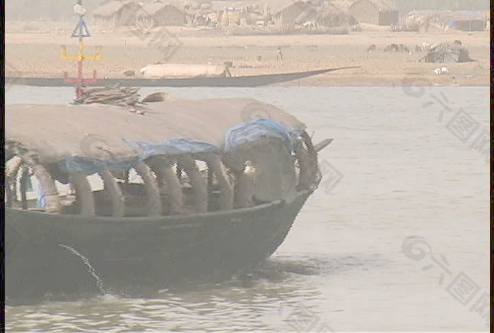 河船马里的尼日尔股票的录像 视频免费下载