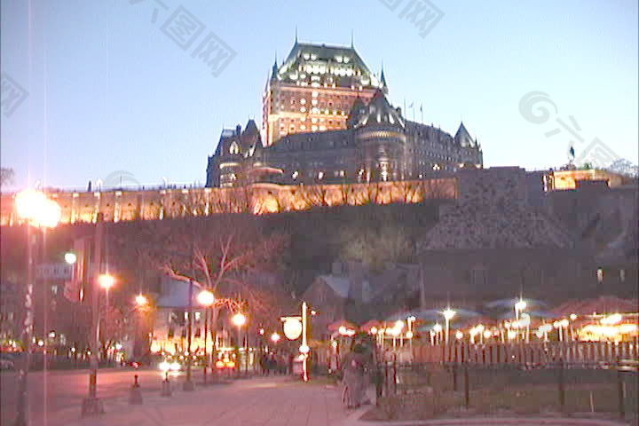 芳堤娜城堡night1魁北克证券的录像 视频免费下载