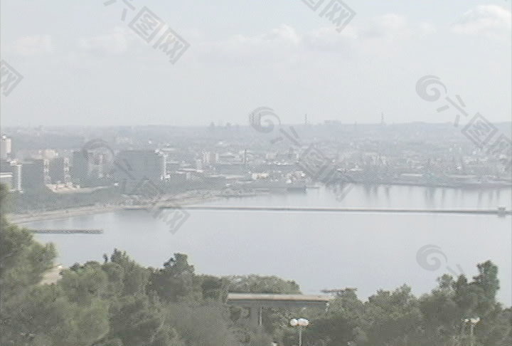 阿塞拜疆里海和巴库股市的录像 视频免费下载