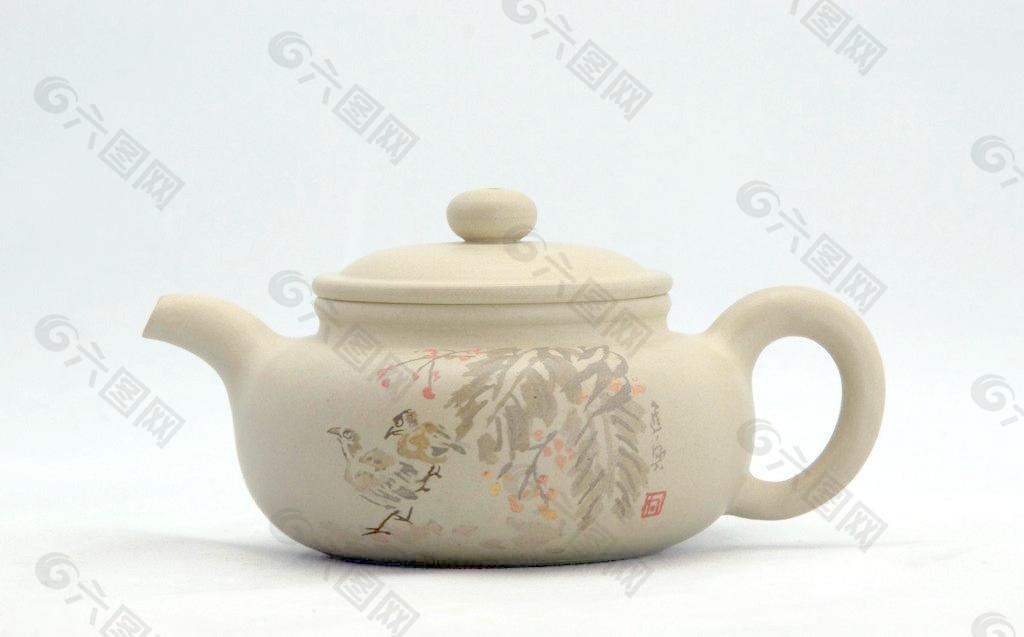 黄陶土 茶壶图片
