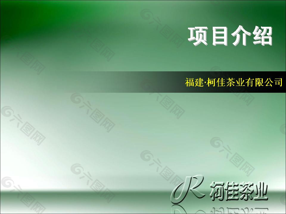 茶业项目介绍模版
