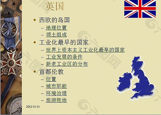 英国介绍ppt模板