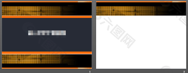 橙色格子PPT背景图片