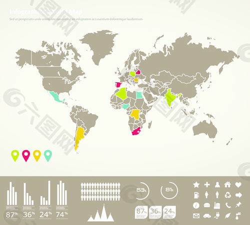 图表和世界地图的创新载体02