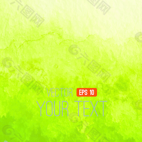 绿色水彩垃圾背景矢量