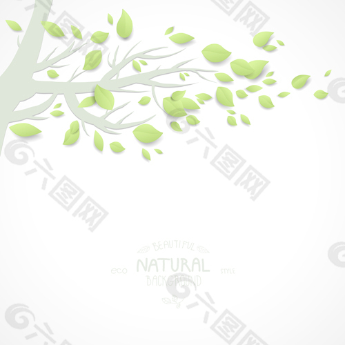 生态自然风格树矢量素材04