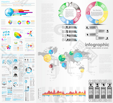 创造性的信息图形设计矢量