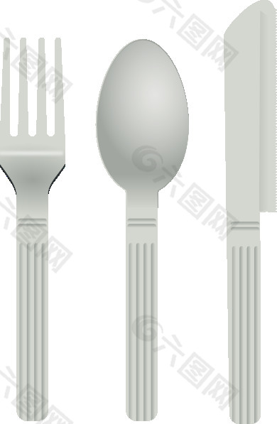叉子和勺子剪贴画