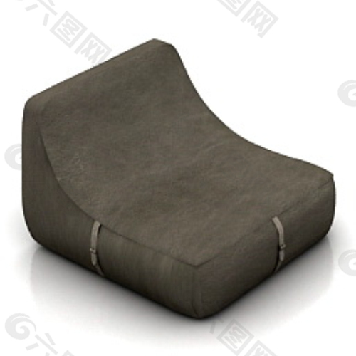 简单的单人沙发椅模型