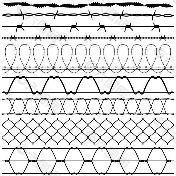 防护网24矢量素材