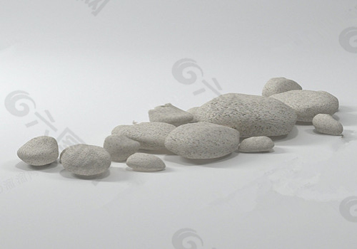 小石块的3D模型
