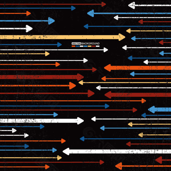 05色箭头矢量素材潮流
