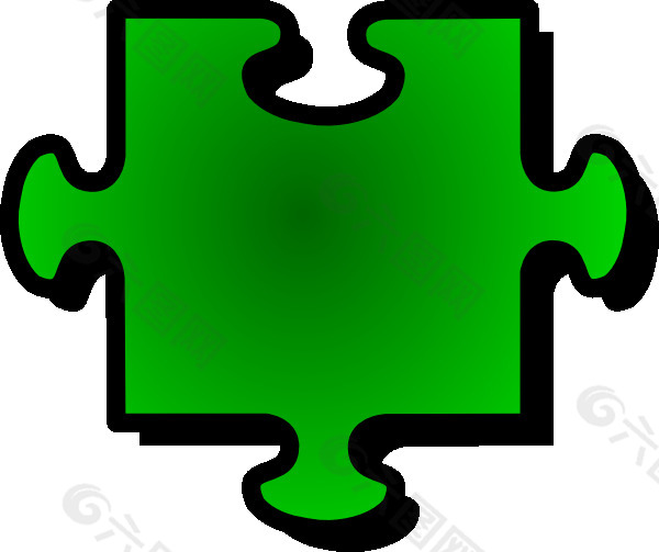 绿夹艺术拼图