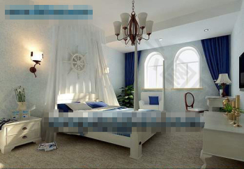 地中海风格的卧室