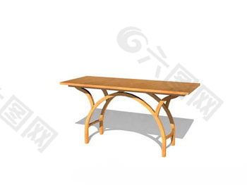 简单的个人木桌子