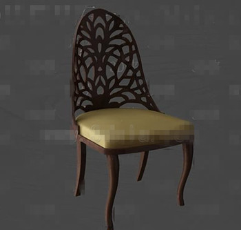 金垫木椅
