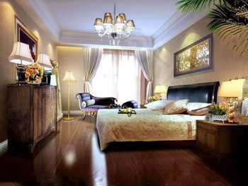 现代和舒适的舒适的卧室