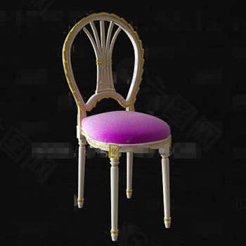 紫白木椅座