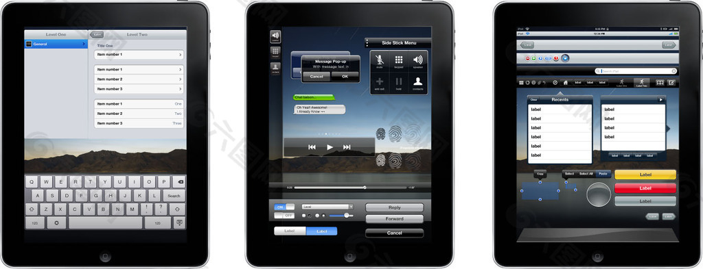 ipad UI矢量