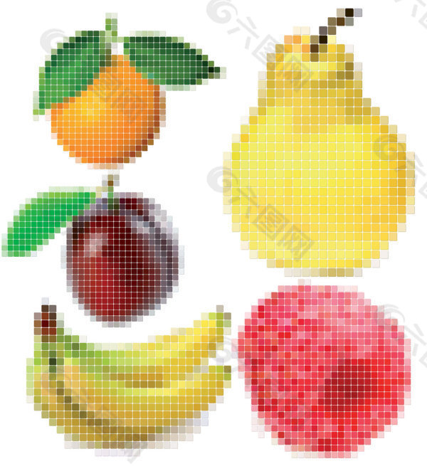 我们的水果重量的材料元素箭图像