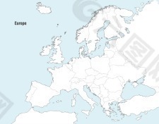 欧洲的矢量图