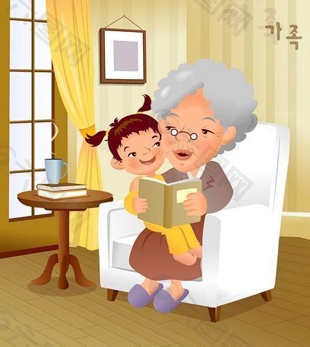 iclickart卡通家庭插画矢量素材11