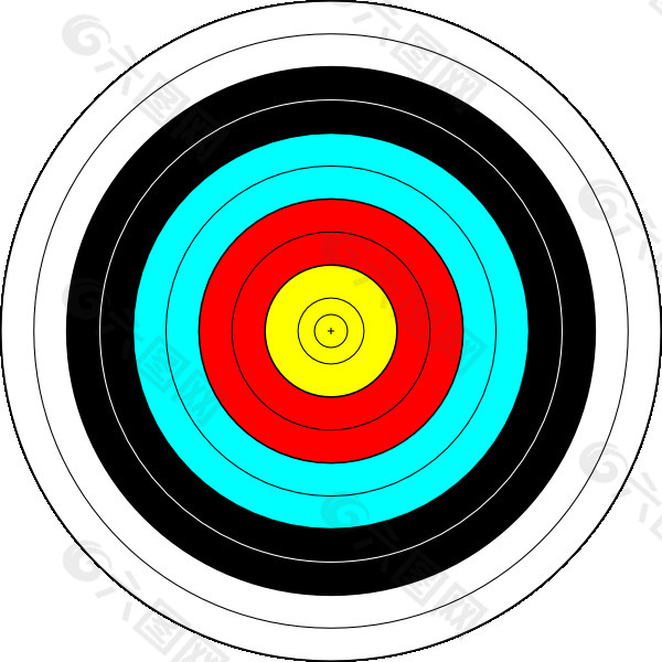 射箭目标剪贴画