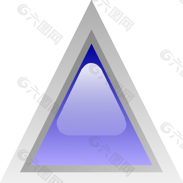 LED三角1（蓝色）的剪辑艺术