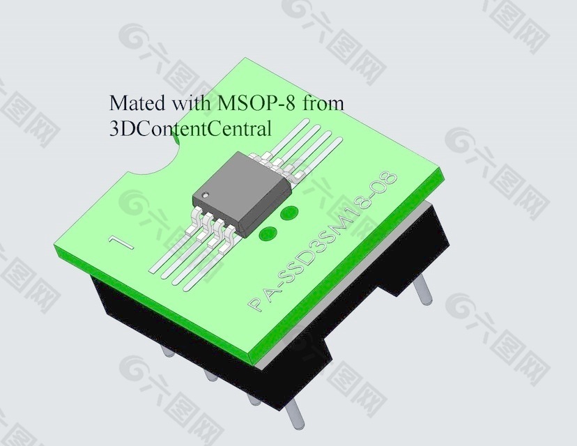 8引脚SSOP / MSOP / TSSOP蘸电子元件pa-ssd3sm18-08适配器