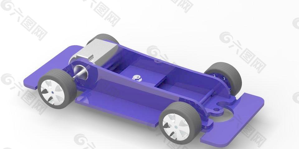 在2mm有机玻璃的基本scalextrix底盘