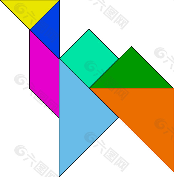 tangram-16剪贴画