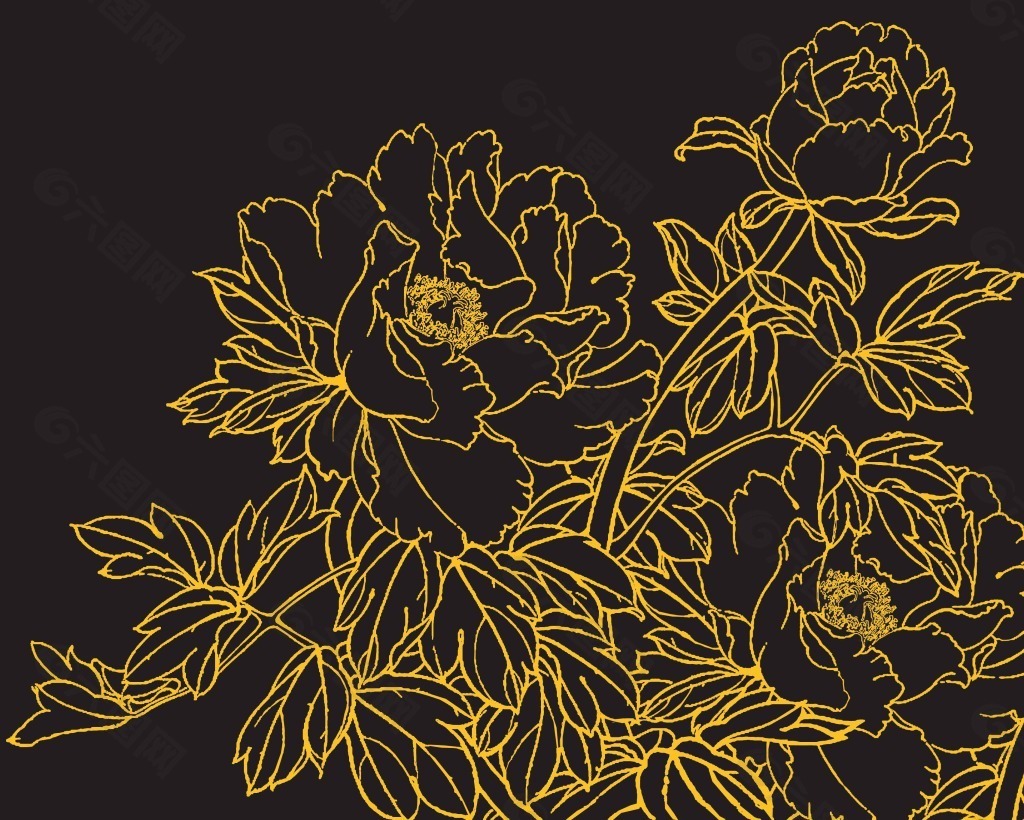中华艺术绘画古画花朵花卉中国古代绘画1图片素材-编号02894305-图行天下