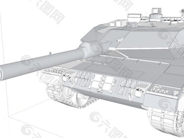 豹2A6主战坦克