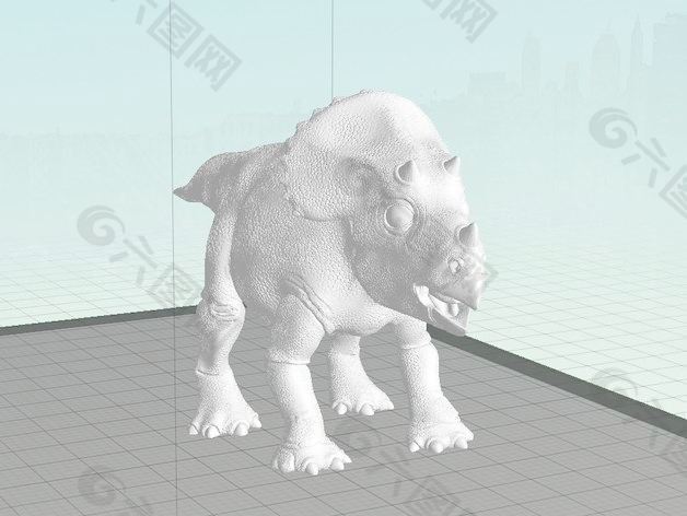 婴儿三角恐龙模型
