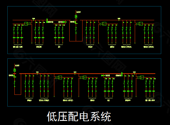 低压室配电标准系统图图片