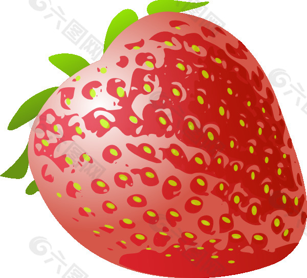 草莓鲜果剪贴画