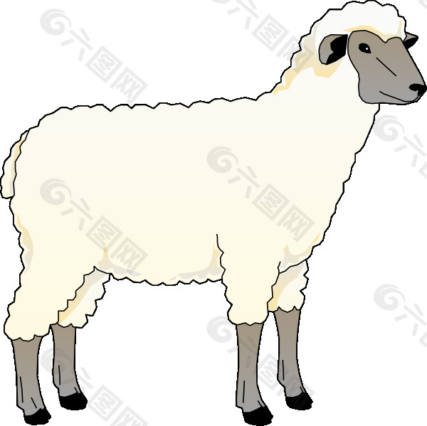 羊母羊剪贴画