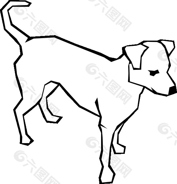 狗简单的绘画艺术剪辑