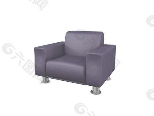 单人沙发3d模型沙发图片 1