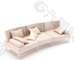 多人沙发3d模型沙发效果图 38