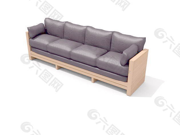 多人沙发3d模型沙发图片 36
