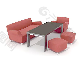 沙发组合3d模型沙发图片 33
