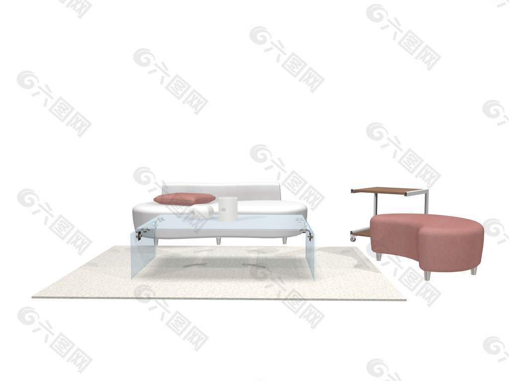 沙发组合3d模型沙发图片 43