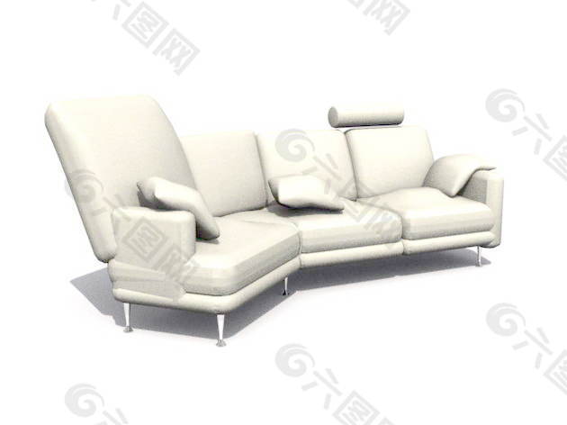 沙发组合3d模型沙发图片 52